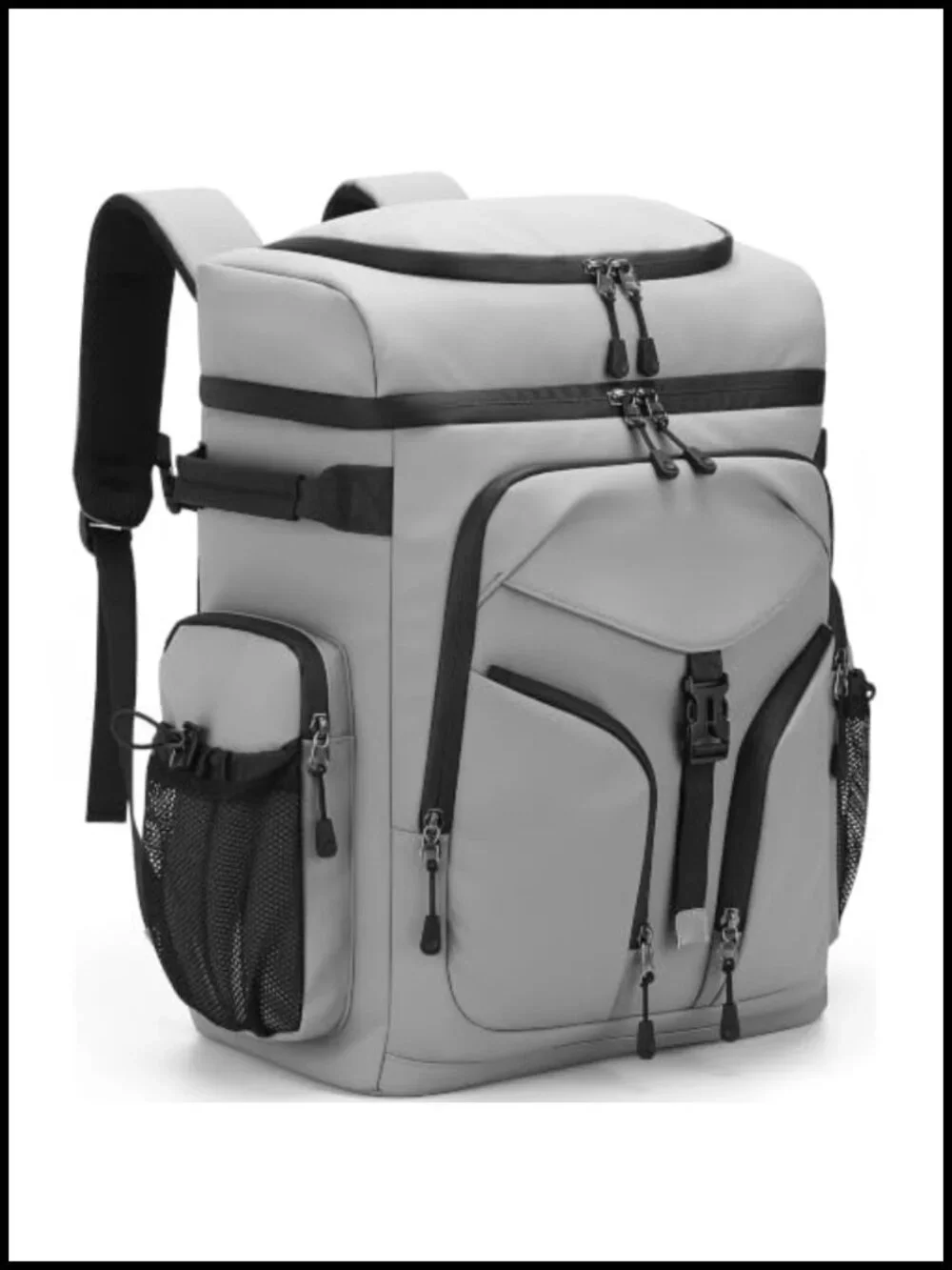 48 Can Insulated Cooler Backpack, Leakproof Double Deck, 30L